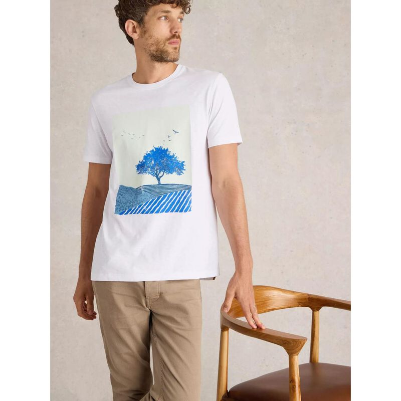 White Stuff Indigo Tree Graphic Tee image number 3